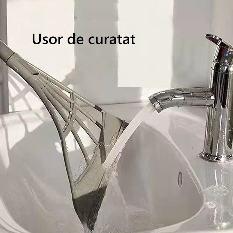 Market - Curatenie si intretinere casa - Produse menaj - Maturi si farase - Matura Multifunctionala din silicon 2 in 1, Indeparteaza Murdaria, Parul si Lichide pentru Sticla, Parchet, Gresie - Infinity.ro