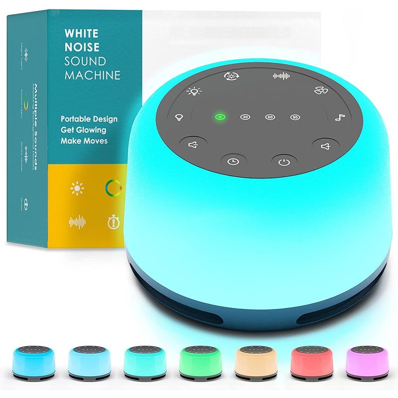 Casa si Gradina - Corpuri si surse de iluminat - Veioze si lampi - Lampi de veghe copii - Dispozitiv Sunet Alb, LittleDomi, Functie Lampa de Veghe, Memorie, Timer, Portabil, Autonomie 10h, White Noise - Infinity.ro