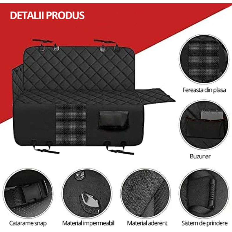 Petshop - Accesorii petshop - Alte accesorii petshop - Husa Auto Profesionala Protectie si Transport Animale, Caini si Pisici, LittleDomi, pentru Bancheta Autoturismului - Infinity.ro