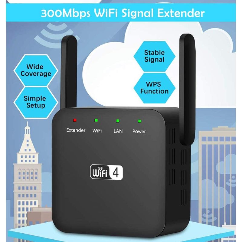 PC, gaming si accesorii - Retelistica - Wireless - Adaptoare wireless - Amplificator Semnal Retea Wireless, LittleDomi, WiFi repeater 300Mbps, 802.11n.b.g., Retea 2.4 GHz, Conexiune WPA si - Infinity.ro