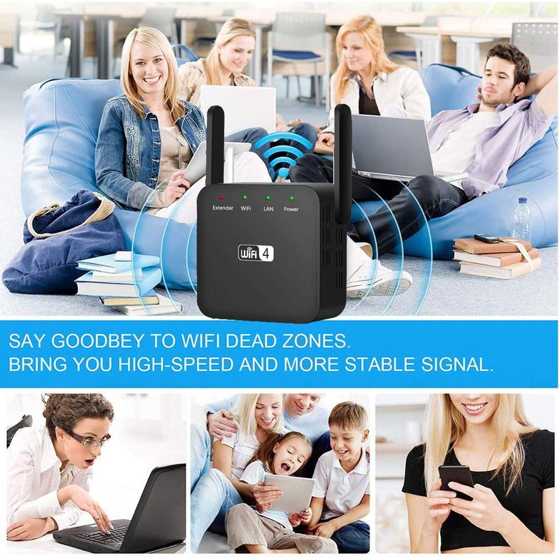 PC, gaming si accesorii - Retelistica - Wireless - Adaptoare wireless - Amplificator Semnal Retea Wireless, LittleDomi, WiFi repeater 300Mbps, 802.11n.b.g., Retea 2.4 GHz, Conexiune WPA si - Infinity.ro