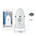 Casa si Gradina - Decoratiuni - Aromaterapie si lumanari - Difuzoare aromaterapie - Difuzor aromaterapie si umidificator cu ultrasunete, Racheta LittleDomi, portabil, 135 ml - Infinity.ro