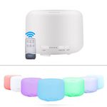 Casa si Gradina - Decoratiuni - Aromaterapie si lumanari - Difuzoare aromaterapie - Difuzor Aromaterapie, Umidificator cu Ultrasunete LittleDomi, Lampa de veghe cu Telecomanda, 500 ml,16 ore, silentios - Infinity.ro