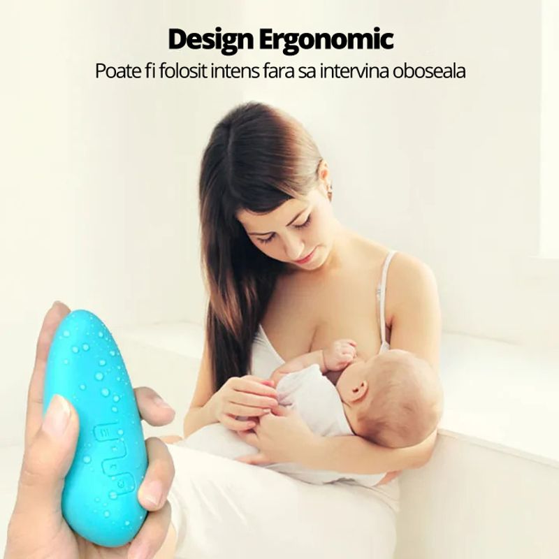 Ingrijire personala si Cosmetice - Sanatate si wellness - Articole wellness - Aparate si dispozitive de masaj - Aparat de Masaj pentru Stimularea Lactatiei LittleDomi®, 5 Moduri de Vibratie, Functie de Incalzire, Silentios - Infinity.ro