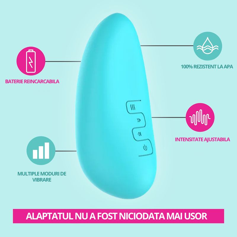 Ingrijire personala si Cosmetice - Sanatate si wellness - Articole wellness - Aparate si dispozitive de masaj - Aparat de Masaj pentru Stimularea Lactatiei LittleDomi®, 5 Moduri de Vibratie, Functie de Incalzire, Silentios - Infinity.ro