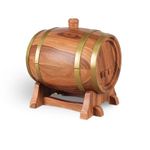 Casa si Gradina - Decoratiuni - Aromaterapie si lumanari - Difuzoare aromaterapie - Difuzor aromaterapie sub forma de butoi, Bluetooth, 350 ml, LittleDomi, Stejar deschis - Infinity.ro