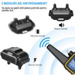 Petshop - Accesorii petshop - Dresaj animale - Zgarda Electrica pentru Dresaj Caini, LD-880,99 Nivele de Vibratii, Ghid Dresaj, Raza Actiune 800m, Reincarcabila, IP6x - Infinity.ro