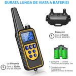 Petshop - Accesorii petshop - Dresaj animale - Zgarda Electrica pentru Dresaj Caini, LD-880,99 Nivele de Vibratii, Ghid Dresaj, Raza Actiune 800m, Reincarcabila, IP6x - Infinity.ro
