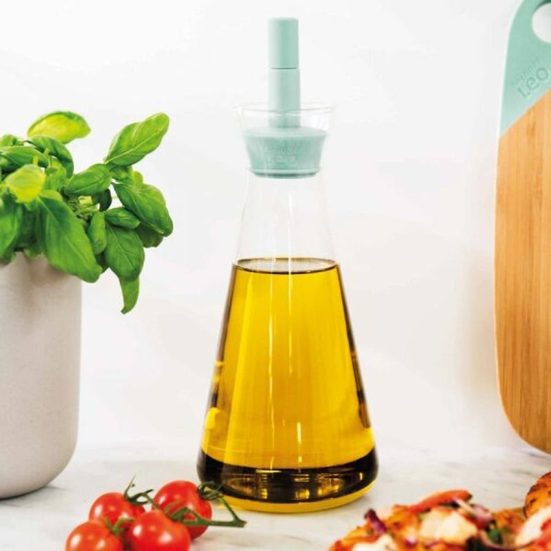 Casa si Gradina - Bucatarie si vesela - Ustensile bucatarie - Seturi ustensile de bucatarie - Oliviera, 0.54L, Sticla termorezistenta, Otel, Verde/Tranparent - Infinity.ro