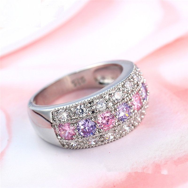 Fashion, accesorii si bijuterii - Femei - Bijuterii femei - Inele femei - Inel dama cu pietre Topaz, placat cu argint 925, marca Trendy Secret, marimea 7 - Infinity.ro