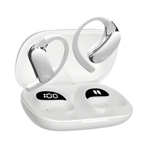 Casti wireless cu traducator in timp real, 144 de limbi, AI smart translation, bass dinamic 14.2mm