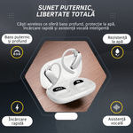 TV, Audio-Video si Foto - Portabile audio - Casti audio - Casti wireless cu traducator in timp real, 144 de limbi, AI smart translation, bass dinamic 14.2mm - Infinity.ro
