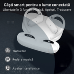 TV, Audio-Video si Foto - Portabile audio - Casti audio - Casti wireless cu traducator in timp real, 144 de limbi, AI smart translation, bass dinamic 14.2mm - Infinity.ro
