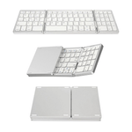 PC, gaming si accesorii - Periferice PC - Tastaturi - Tastatura wireless pliabila, universala, tri-fold, cu mouse wireless cadou,  Bluetooth multi-device 3 conexiuni - Infinity.ro