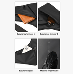Sport si Outdoor - Echipament Sportiv - Accesorii echipament sportiv - Genti si borsete fitness - Geanta multifunctionala, borseta impermeabila, crossbody, 4 buzunare, neagra, Obralix® - Infinity.ro