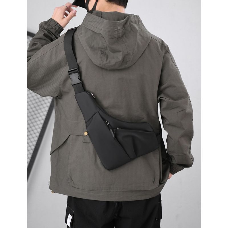 Sport si Outdoor - Echipament Sportiv - Accesorii echipament sportiv - Genti si borsete fitness - Geanta multifunctionala, borseta impermeabila, crossbody, 4 buzunare, neagra, Obralix® - Infinity.ro