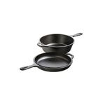 Casa si Gradina - Bucatarie si vesela - Vase pentru gatit - Tigai si seturi - Set tigaie din fonta 2-in-1 27x10 cm - Infinity.ro