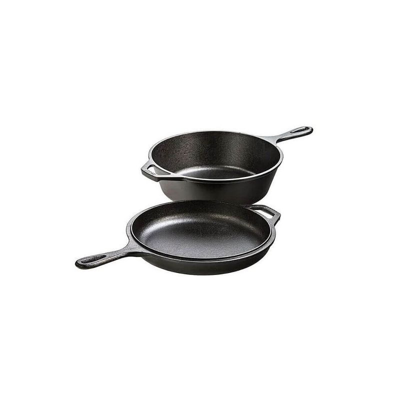Casa si Gradina - Bucatarie si vesela - Vase pentru gatit - Tigai si seturi - Set tigaie din fonta 2-in-1 27x10 cm - Infinity.ro