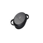 Casa si Gradina - Bucatarie si vesela - Vase pentru gatit - Oale si cratite - Oala ovala din fonta pentru friptura de rata 2in1 – 38*26*12 cm cu maner - Infinity.ro