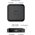 Auto si Moto - Electronice auto - Accesorii electronice auto - Adaptor Bluetooth 3 in 1, LittleDomi, Transmitator si Receptor TX/RX, cu Functie de Sunat, HD, RCA, AUX jack 3.5 mm - Infinity.ro