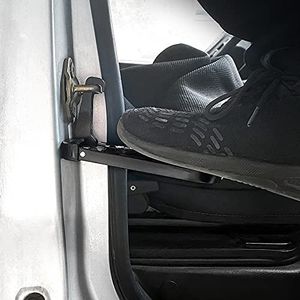 Pas cu Carlig Pliabil Multifunctional pentru Usa Masinii, cu Functie de Ciocan de Siguranta, Scara cu Pedala Mini