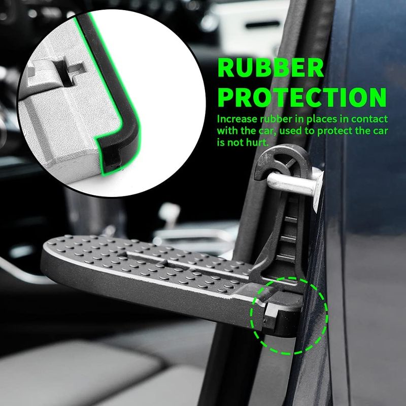 Auto si Moto - Reparatii si depanare - Scule auto - Scule si truse auto - Pas cu Carlig Pliabil Multifunctional pentru Usa Masinii, cu Functie de Ciocan de Siguranta, Scara cu Pedala Mini - Infinity.ro