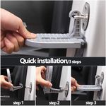 Auto si Moto - Reparatii si depanare - Scule auto - Scule si truse auto - Pas cu Carlig Pliabil Multifunctional pentru Usa Masinii, cu Functie de Ciocan de Siguranta, Scara cu Pedala Mini - Infinity.ro