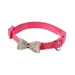 Petshop - Accesorii petshop - Zgarzi, lese si hamuri - Zgarzi - Zgarda cu pandantiv bijuterie fundita, pentru pisici, caini mici/catei sau alte animale de companie , marime - Infinity.ro