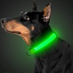 Petshop - Accesorii petshop - Zgarzi, lese si hamuri - Zgarzi - Zgarda reglabila LED pentru catei/animale de companie, cu incarcare USB si cablu, S - Infinity.ro