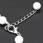 Petshop - Accesorii petshop - Zgarzi, lese si hamuri - Zgarzi - Zgarda bijuterie cu perle si pandantiv, pentru pisici, caini/catei sau alte animale de companie - ALB ,marime - Infinity.ro