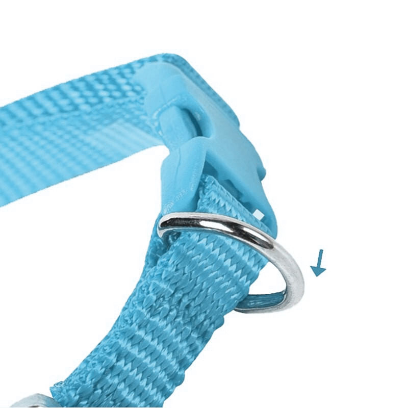 Petshop - Accesorii petshop - Zgarzi, lese si hamuri - Zgarzi - Zgarda cu pandantiv bijuterie fundita, pentru pisici, caini mici/catei sau alte animale de companie -ALBASTRA - Infinity.ro