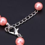 Petshop - Accesorii petshop - Zgarzi, lese si hamuri - Zgarzi - Zgarda bijuterie cu perle si pandantiv, pentru pisici, caini/catei sau alte animale de companie -ROZ ,marime S - Infinity.ro