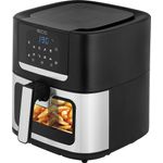 Electronice si Electrocasnice - Electrocasnice bucatarie - Aparate de gatit & desert - Friteuze - Friteuza cu aer cald ECG AF 8000 Crusty XL, 7 litri, 1700 W, control digital, 8 programe, temperatura 80-200°C - Infinity.ro