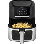 Electronice si Electrocasnice - Electrocasnice bucatarie - Aparate de gatit & desert - Friteuze - Friteuza cu aer cald ECG AF 8000 Crusty XL, 7 litri, 1700 W, control digital, 8 programe, temperatura 80-200°C - Infinity.ro