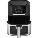 Electronice si Electrocasnice - Electrocasnice bucatarie - Aparate de gatit & desert - Friteuze - Friteuza cu aer cald ECG AF 8000 Crusty XL, 7 litri, 1700 W, control digital, 8 programe, temperatura 80-200°C - Infinity.ro