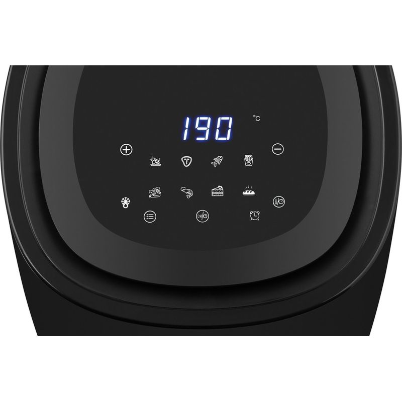 Electronice si Electrocasnice - Electrocasnice bucatarie - Aparate de gatit & desert - Friteuze - Friteuza cu aer fierbinte ECG AF 4020 Compact Fry, 3.8 litri, 1300 W, control digital, 8 programe, temperatura 80-200°C - Infinity.ro