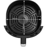 Electronice si Electrocasnice - Electrocasnice bucatarie - Aparate de gatit & desert - Friteuze - Friteuza cu aer fierbinte ECG AF 4020 Compact Fry, 3.8 litri, 1300 W, control digital, 8 programe, temperatura 80-200°C - Infinity.ro