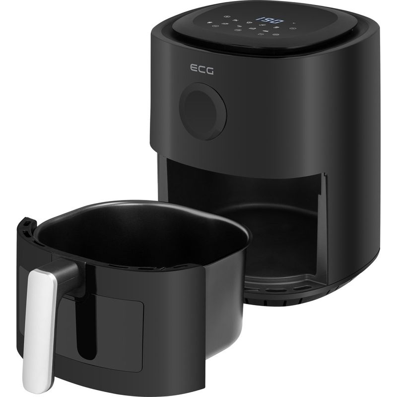 Electronice si Electrocasnice - Electrocasnice bucatarie - Aparate de gatit & desert - Friteuze - Friteuza cu aer fierbinte ECG AF 4020 Compact Fry, 3.8 litri, 1300 W, control digital, 8 programe, temperatura 80-200°C - Infinity.ro