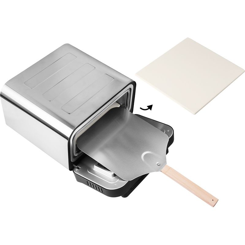 Electronice si Electrocasnice - Aragazuri, cuptoare si hote - Cuptoare - Cuptoare electrice - Cuptor electric pentru Pizza ECG Forza 4500, 1850 W, 450 °C, 45 litri, 5 programe, control digital, negru - Infinity.ro