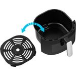 Electronice si Electrocasnice - Electrocasnice bucatarie - Aparate de gatit & desert - Friteuze - Friteuza cu aer fierbinte ECG AF 4020 Compact Fry, 3.8 litri, 1300 W, control digital, 8 programe, temperatura 80-200°C - Infinity.ro