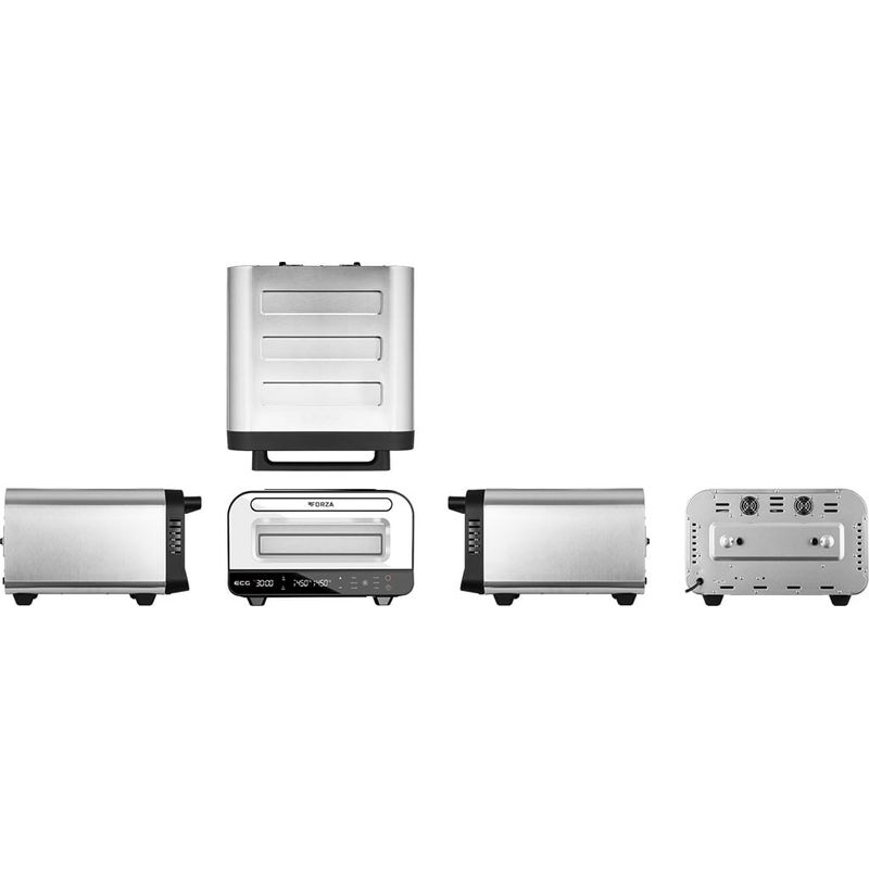 Electronice si Electrocasnice - Aragazuri, cuptoare si hote - Cuptoare - Cuptoare electrice - Cuptor electric pentru Pizza ECG Forza 4500, 1850 W, 450 °C, 45 litri, 5 programe, control digital, negru - Infinity.ro