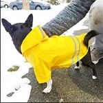 Petshop - Articole imbracaminte - Haine animale - Pelerina ploaie pentru caini/catei, pisici sau alte animale de companie, reflectorizanta, cu gluga, S - Infinity.ro