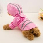 Petshop - Articole imbracaminte - Haine animale - Pelerina ploaie pentru caini/catei, pisici sau alte animale de companie, reflectorizanta, cu gluga, S - Infinity.ro