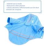 Petshop - Articole imbracaminte - Haine animale - Pelerina ploaie pentru caini/catei, pisici sau alte animale de companie, reflectorizanta, cu gluga, M - Infinity.ro