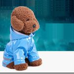 Petshop - Articole imbracaminte - Haine animale - Pelerina ploaie pentru caini/catei, pisici sau alte animale de companie, reflectorizanta, cu gluga, M - Infinity.ro