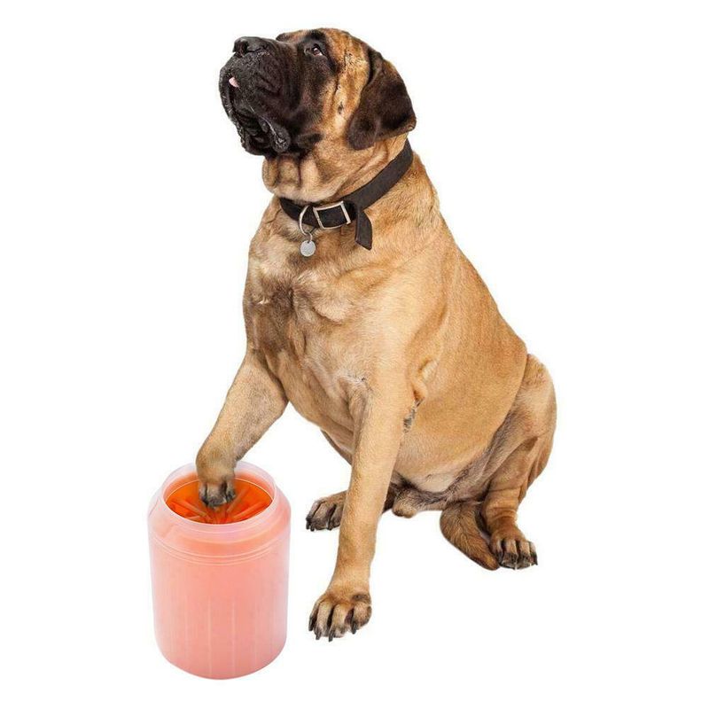 Petshop - Ingrijire si Igiena - Produse uz extern - Intretinere blana si piele - Aparat curatare si dezinfectare labute, pentru animale de companie - PORTOCALIU, L - Infinity.ro