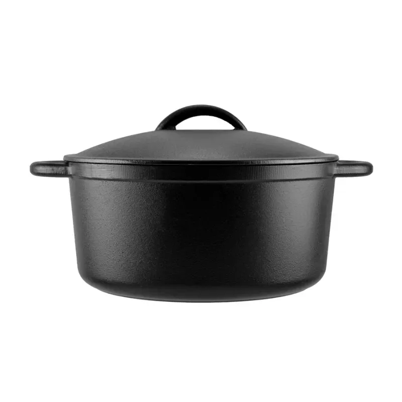Casa si Gradina - Bucatarie si vesela - Vase pentru gatit - Oale si cratite - Cratita din fonta – 26 cm, 5 litri, cu manere curbate - Infinity.ro