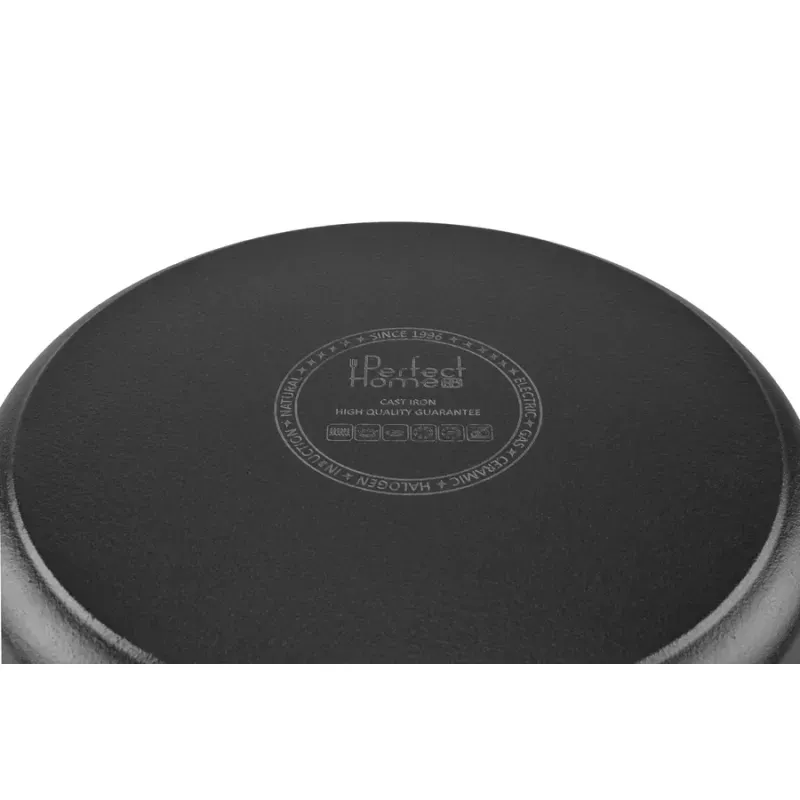 Casa si Gradina - Bucatarie si vesela - Vase pentru gatit - Oale si cratite - Cratita din fonta – 26 cm, 5 litri, cu manere curbate - Infinity.ro