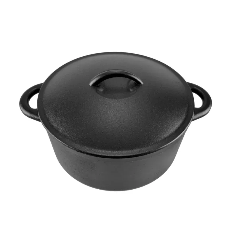 Casa si Gradina - Bucatarie si vesela - Vase pentru gatit - Oale si cratite - Cratita din fonta – 26 cm, 5 litri, cu manere curbate - Infinity.ro
