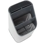 Casa si Gradina - Bucatarie si vesela - Organizare si depozitare bucatarie - Suporturi tacamuri si vase - Suport pentru Tacamuri si Ustensile de Bucatarie Alb 14x14x23cm - Infinity.ro